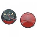 Grote Lighting STT-4- RED- STL 2-STUD- CMBNTN W/LIC WND 50882